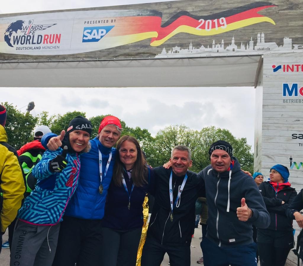 Finish beim Wings for Life World Run in München 2019